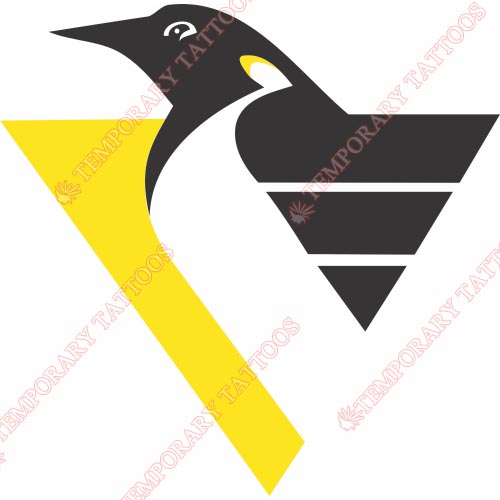 Pittsburgh Penguins Customize Temporary Tattoos Stickers NO.300